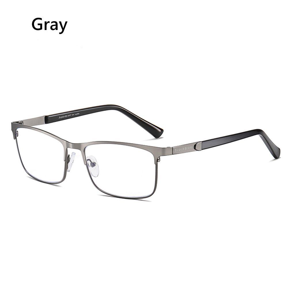 Fashion Business Reading Glasses for Men Women Classic Metal Frame Readers Glasses Mens Presbyopic Optical Glasses +1.0~+4.0
