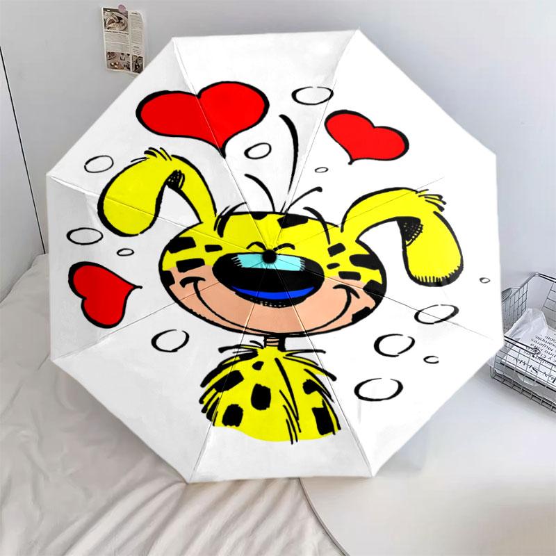 Marsupilami Pattern Pattern New Style Umbrella, 1 Piece Automatic Folding Umbrella, Portable Foldable Travel Umbrella, Outdoor Umbrella,Birthday Gift