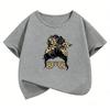 Fashion Leopard Print TShirt Printed T Shirt Girls Summer Clothes Short Sleeve Tops TShirts Cute Streetwear Clothing