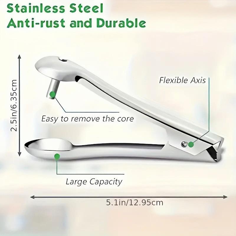 Red Jujube Cherry and Date Pitter – Stainless Steel Pit Remover Tool