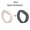2pz Braccialetto Ufficiale in Nylon a Colori Coordinati per Orologio Google Fitbit Air con Lunetta Metallica Fibbia Magica Cinturino Leggero Traspirante