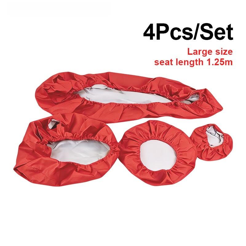 High-Quality Dental Chair Covers Made of PU Leather (Realistic Finish) - 4-Piece Dust-Proof Seat Protector Set - Dental Supplies