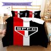 São Paulo Pattern Bedding Set Quilt Cover Pillowcase Home Decor Gift (1 * duvet cover + 2 * pillowcase, without core)