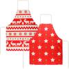 Kids Aprons for Cooking Christmas Apron Cute Red Apron for Kitchen Cooking Baking BBQ Painting Crafting
