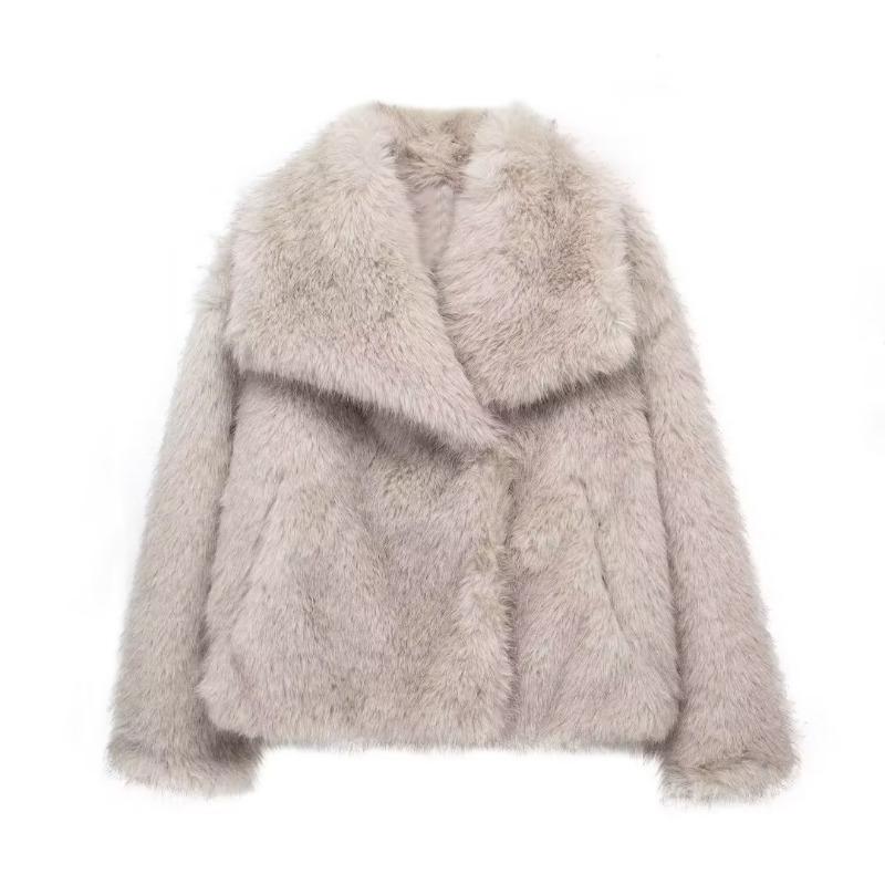 Women's Toka imitation fox fur coat women's autumn and winter new fur fur coat