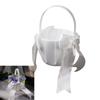 Satined Wedding Petal Basket Flower Girl Basket for Various Wedding Atmospheres Creation Garden Wedding Flower Baskets