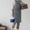 Eleganter Jeans-Schürze mit Taschen für Damen und Herren zum Kochen, Gärtnern, Malen, Kochuniform, Schürze, Unisex