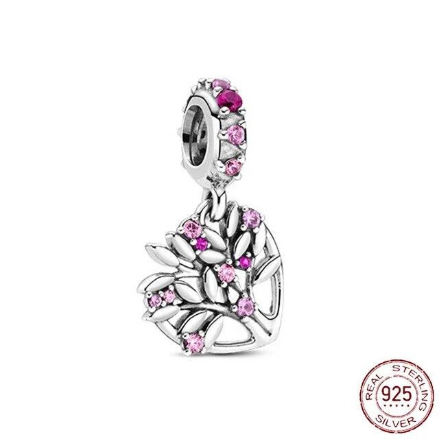 925 Sterling Sølv Hjerte & Mamma Dangle Dream Catcher Charm Fit OriginalNew Armbånd DIY Smykker For Dame Armbånd DiyBeads