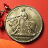 Yuna och lejonet, Drottning Victoria, Kreativa mynt, Festivaldekorationer, Jubileumsmynt, 1839, Mässing, Antik