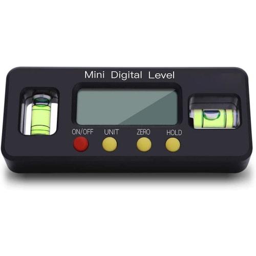 Ishino Digital Level, Magnetic Mini Level, Digital Display, Digital Angle Meter, Inclinometer, Large LCD Screen, MC-SUBESOKU