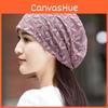 Summer Ladies Loose Fit Floral Pattern Cotton Polyester Hat With Waterdiamond Embellishments