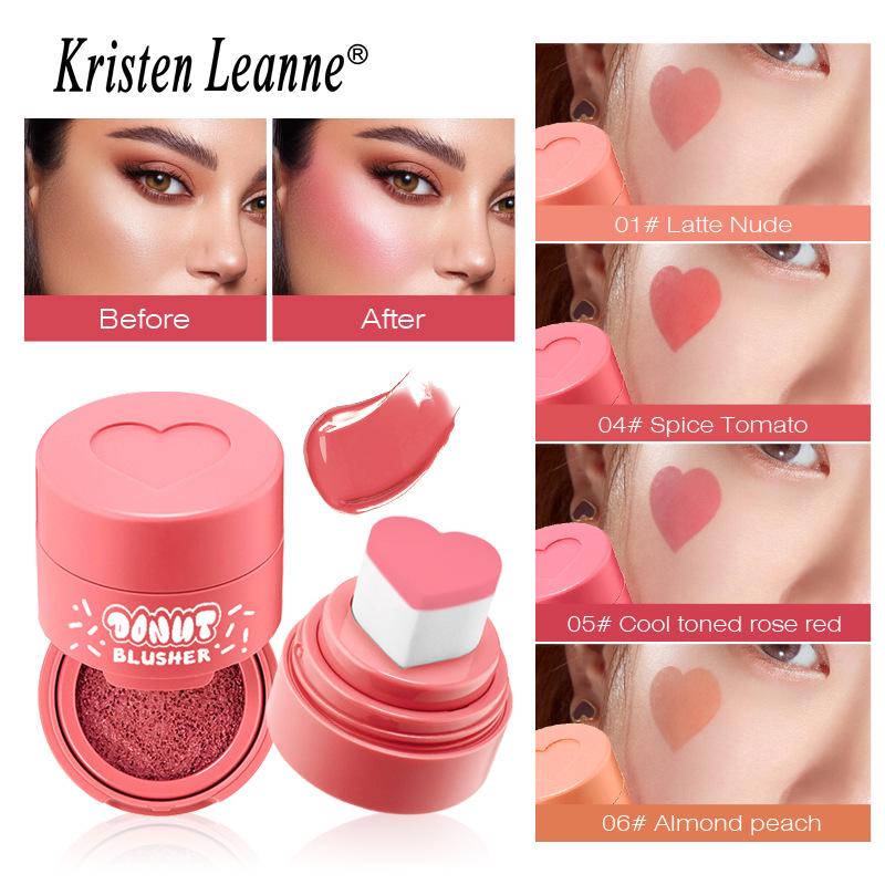 Kristen Leanne Heart Cushion Liquid Blush - Natural Nude Velvet Finish