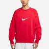 Nike Sweatshirts Men's Red Crew Neck Moderate Regular DA0087-657