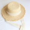 Handwoven Natural Straw Hat Artisanal Weaving Hat Solid Color Straw Hat for Outdoor Activity and City Strolls