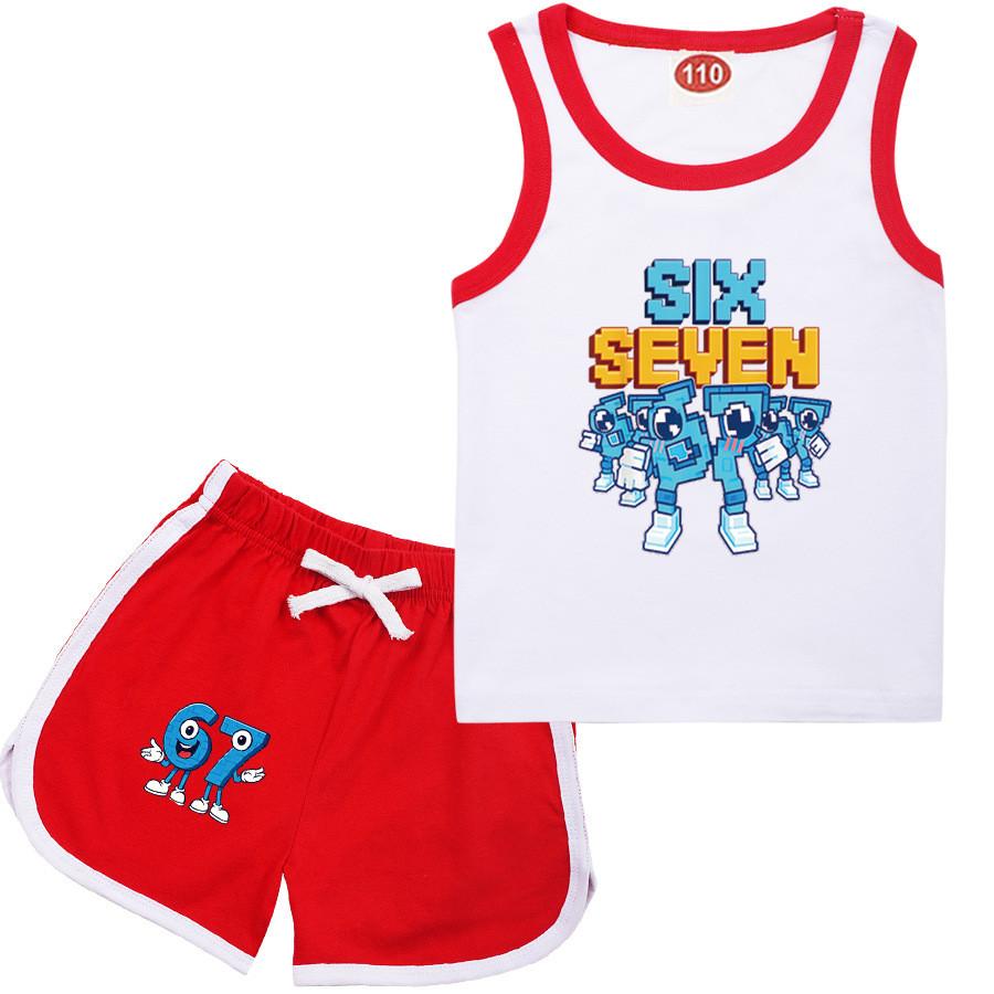 9193 Kinder Stehlen eine Gehirnfäule 67 Druck Top Hose Trainingsanzug Sets