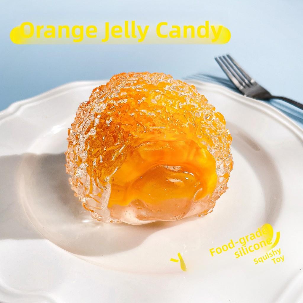 Food Grade Silicone Strawberry Centered Jelly Candy Stress Relief Toy For Kids And Teens