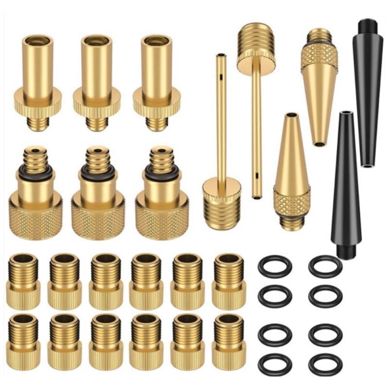 1 Set Fahrradventiladapter Kupfer Fahrradventilbaugruppe Sv Av Dv Fahrradreifenpumpenadapter