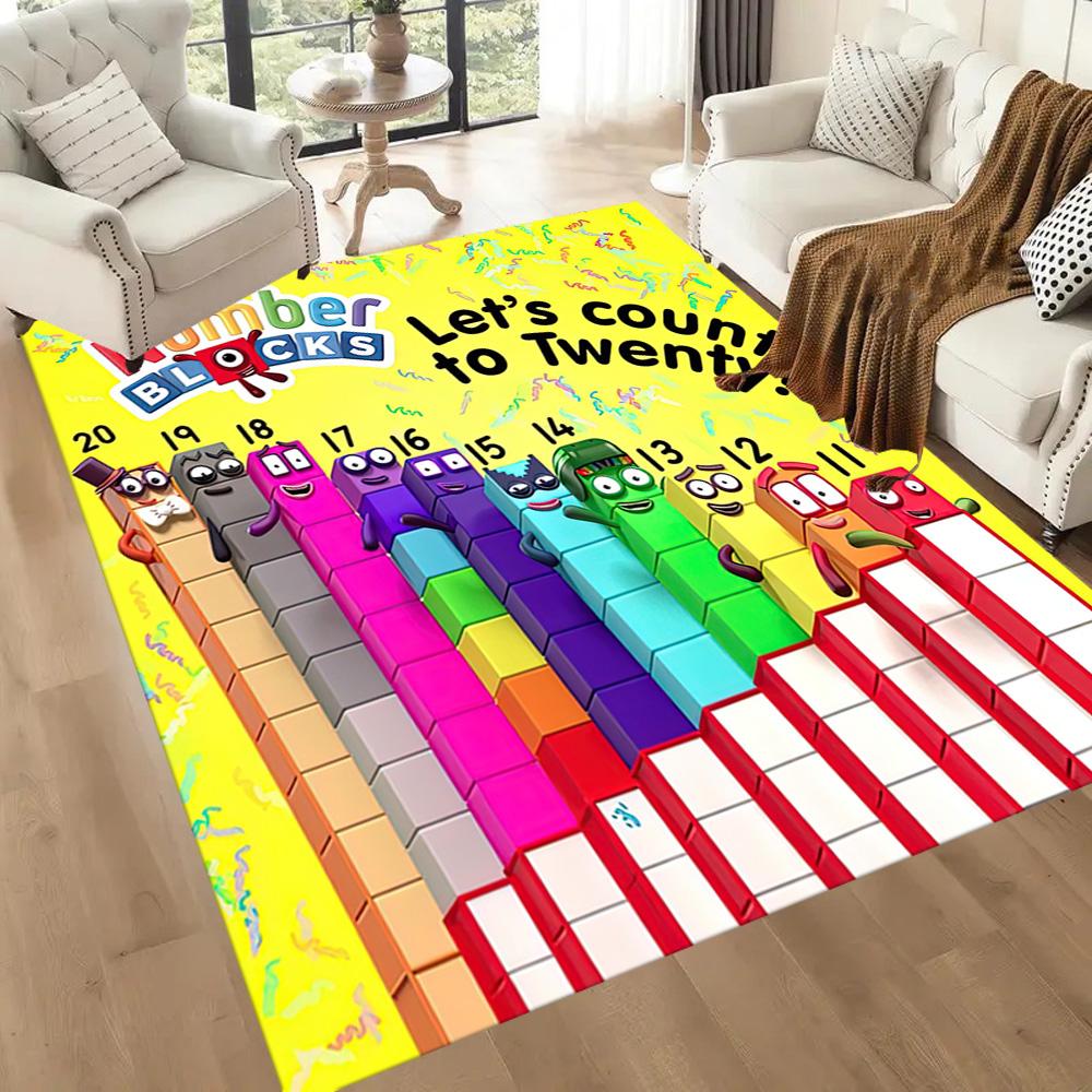Numberblocks Carpet Design For Outdoor Decorate Room Study Room Foyer Antislip Carpet Office Home Decor Spiritual Gift