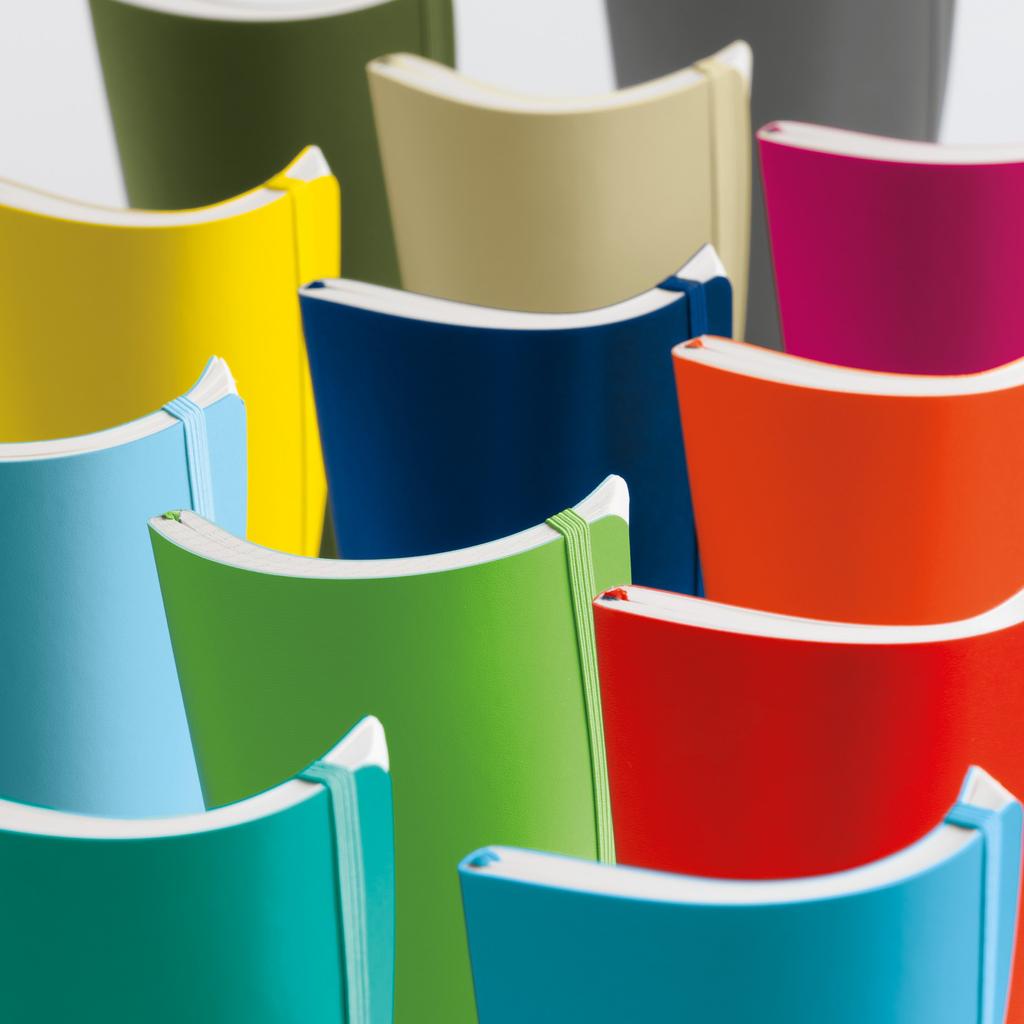 Leuchtturm Horizontal Soft Ice Officially Imported Notebook, B6, Ruled, Cover, Blue, 358311,