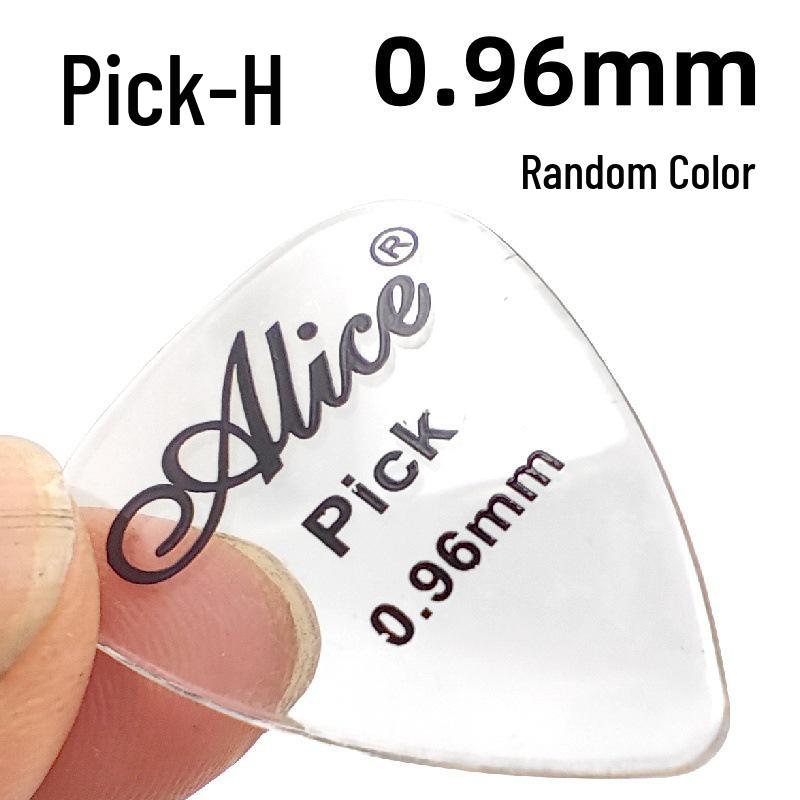 Alice H Transparenter Glänzender Gitarren-Fingerplektrum - Buntes Design