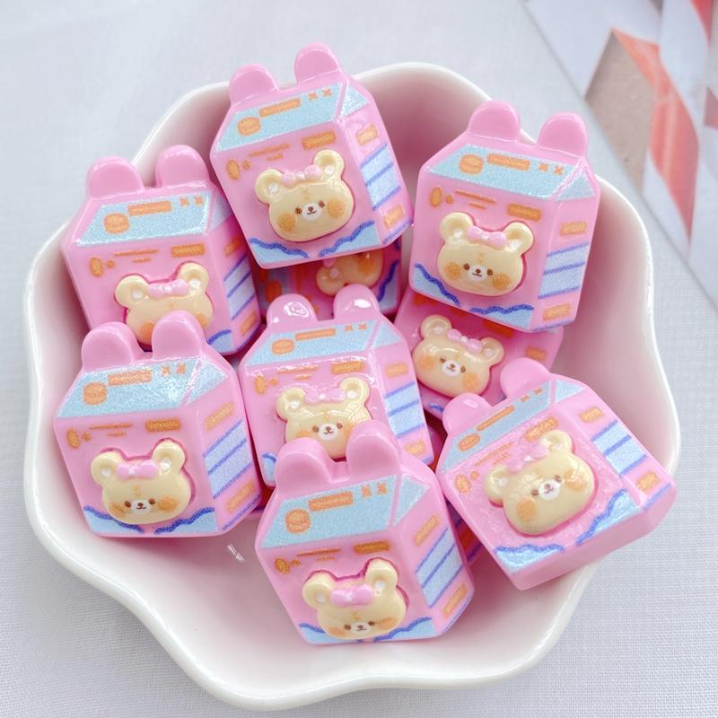 10Pcs New Cute Little Bear Series Flat Back Resin Scrapbooking DIY Jewelry Hairpin Craft Decoration Accessorie