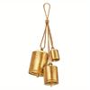 3Pcs/Set Christmas Bells Rustic Christmas Decor Vintage Style Brass Shabby Chic Decorations