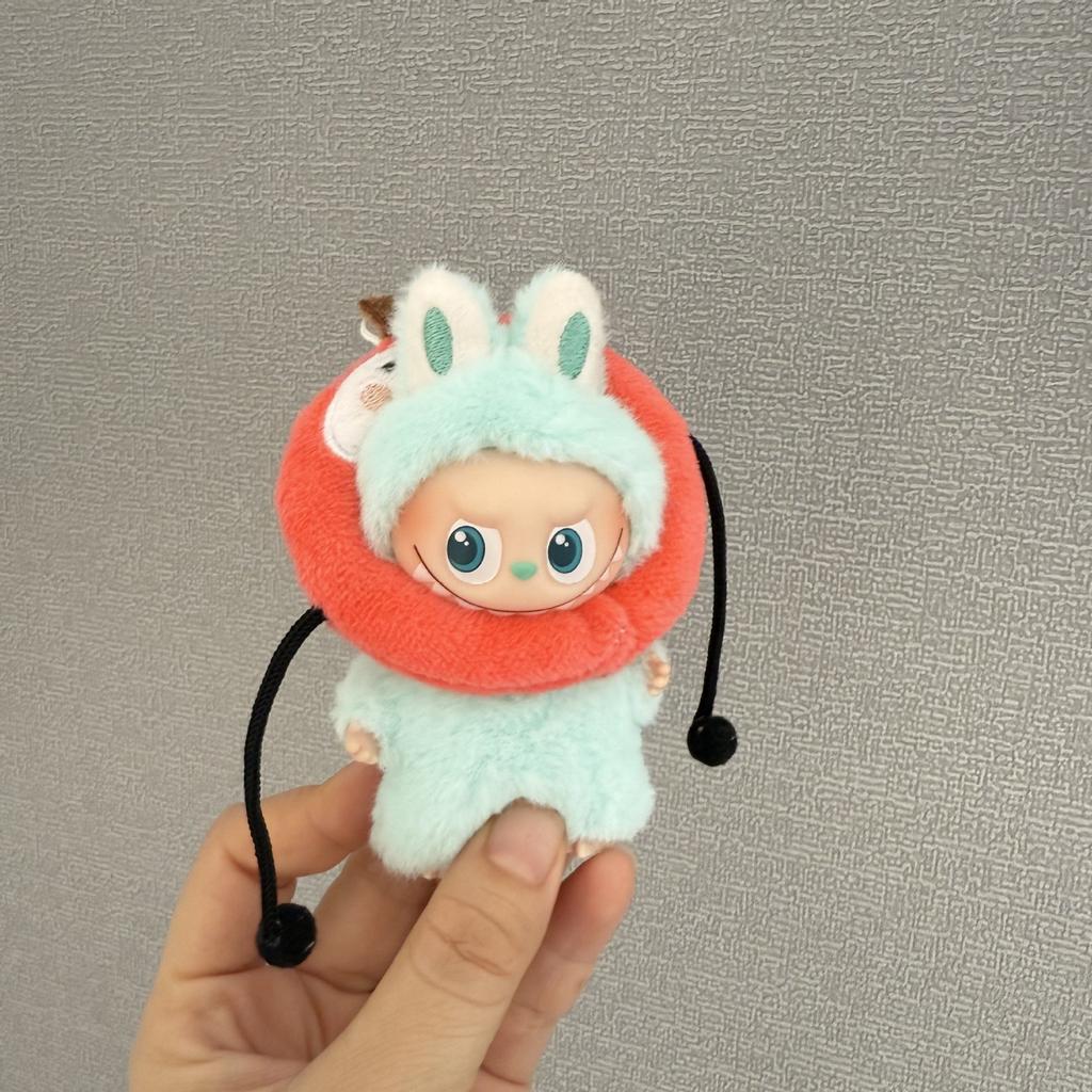 Mini Version 4.0 Vinyl Face Plush Blind Box Doll Clothes Christmas Set Small Nose Gaga Heart Bottom Password