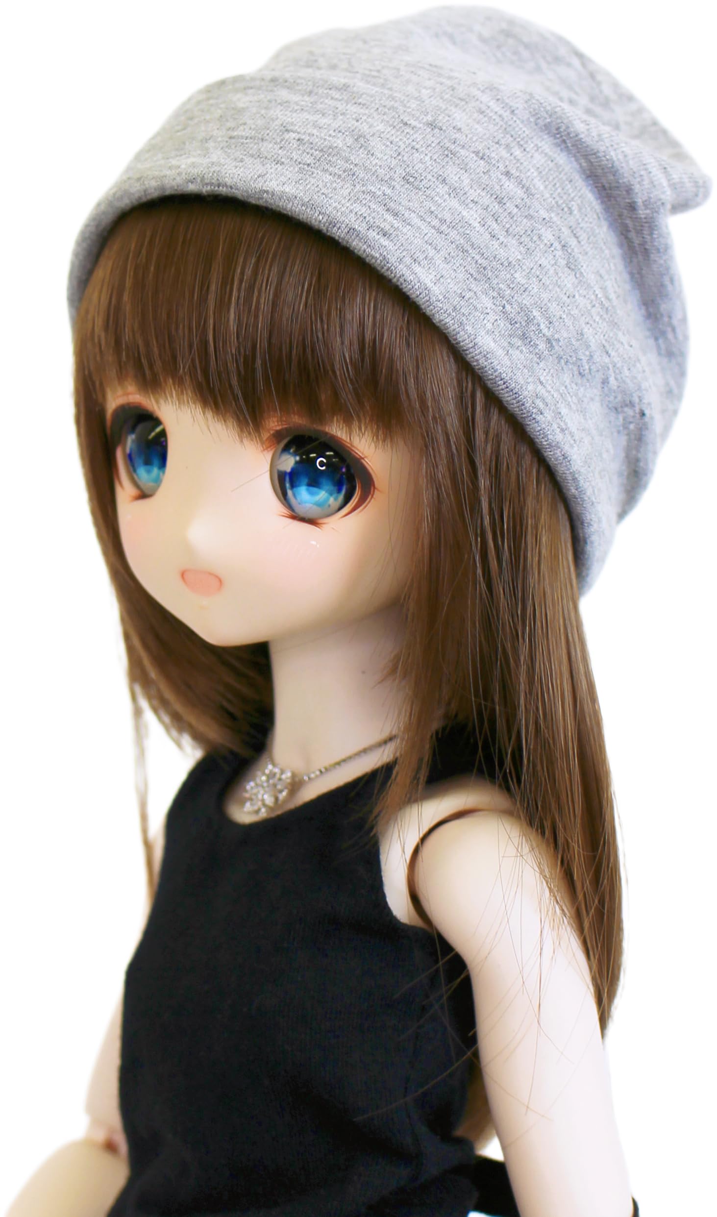 

Petite Marie DD MDD Compatible Jersey Knit Light for inch BJD Dolls 1/3 (DDH-01-10) Cap, Gray, 9-10 (40cm, 60cm) [No.0203]
