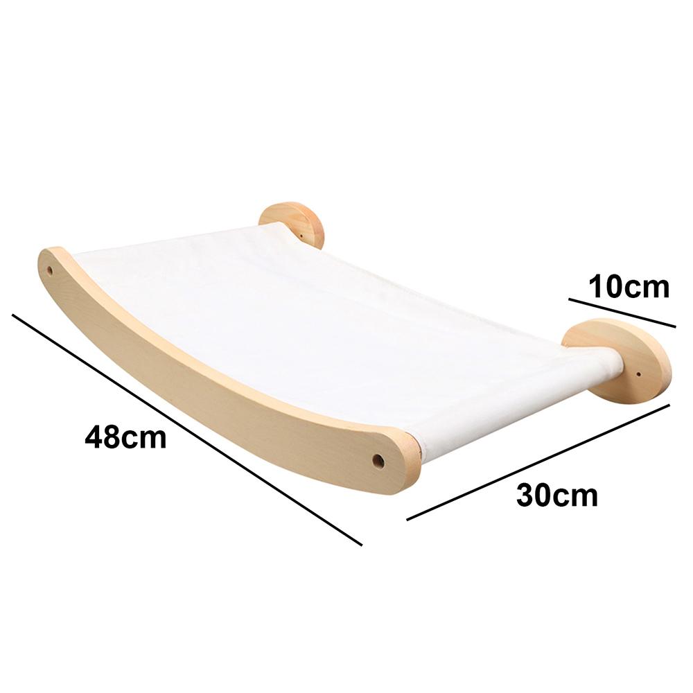 Cat Climbing Frame Sisal Cat Scratching Post Wall Mounted Four Steps Wooden Treads, Wall Mounted Wall Litter Panels