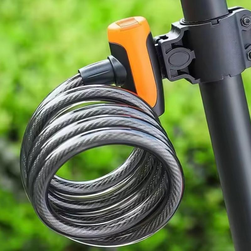 Bicycle Lock Anti-theft Mountain Road Bicycle Wire Chain Lock Key Safety Anti-theft Belt Mounting Bracket Scooter Bicycle Lock