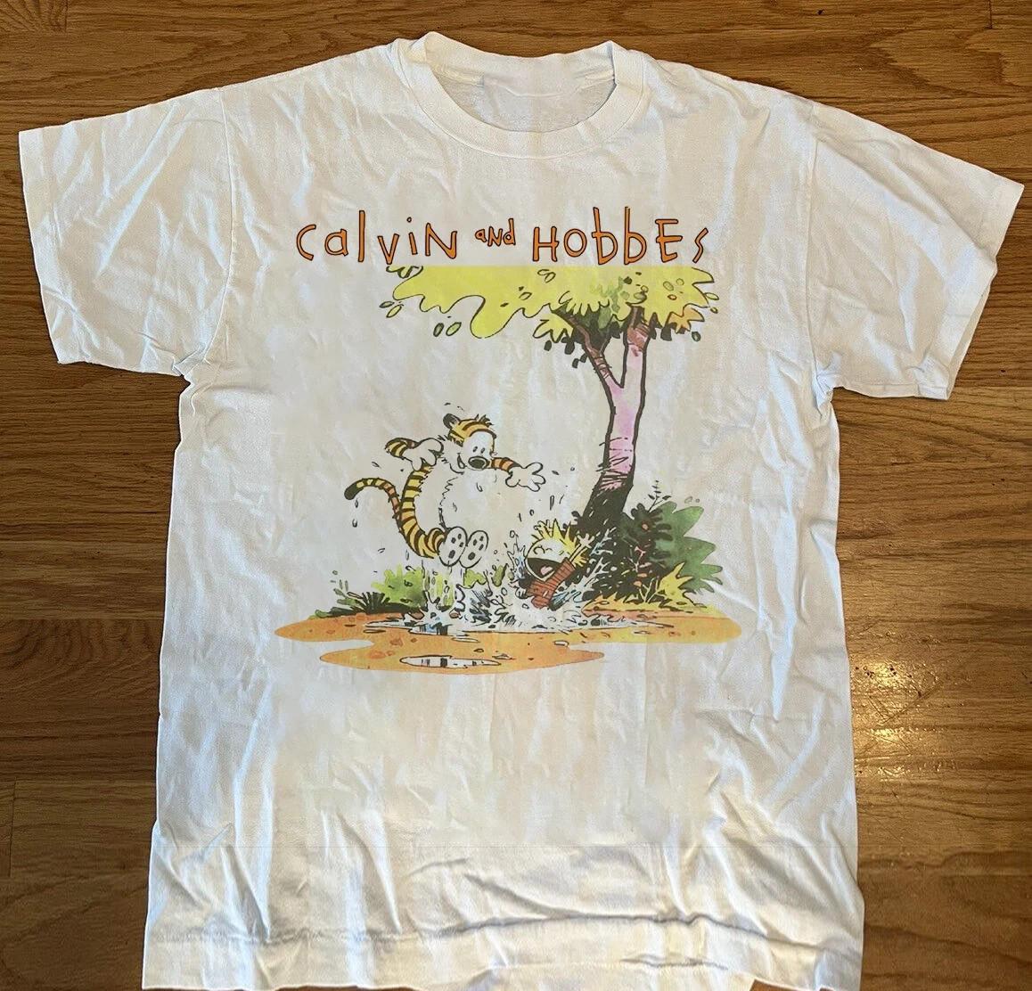 Футболка унисекс Calvin And Hobbes Let s Summer, все размеры S-5XL XXL