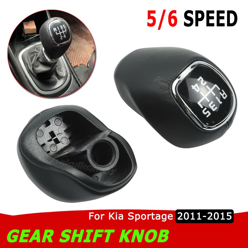 For Kia Sportage 2011-2015 RIO VELOSTER New Leather 5/6 Speed Manual Transmission Gear Shift Knob MT 43711 3W400HU