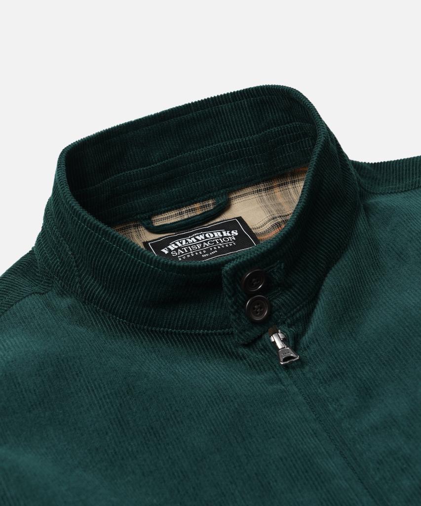 Giacca Harrington Buddy in Velluto a Coste Frizmworks _ Verde Scuro