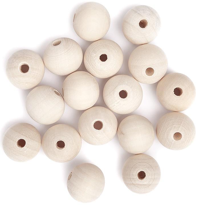 Wooden Beads Balls 20 40G