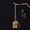 Green Sandalwood Tiger Pendant Phone Chain & Keyring Bag Charm Tassel