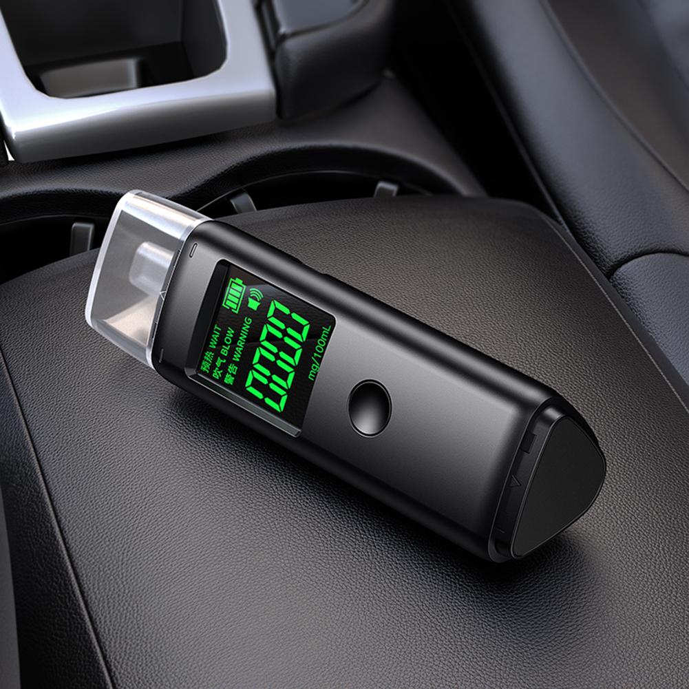 Digital Portable Breath Alcohol Tester Rechargeable Alcohol Detector Electronic Alcohol Tester for Personal & Professional Use