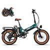 Electric Bicycle Foldable MIHOGO 20" 1000W Motor Top Speed 40Km/h 48V 29AH Max Range 268Km Load 120Kg 7 Speed ONE