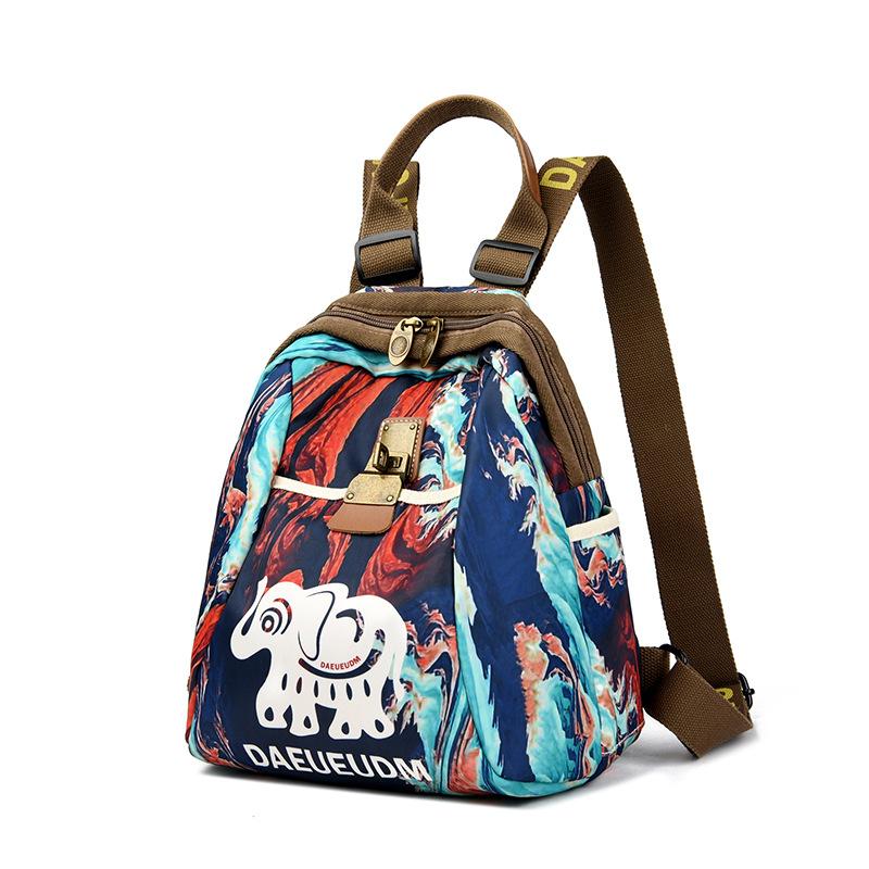 Schoolbag fashionable high-value printed backpack new large-capacity student travel backpack light leisure travel bag