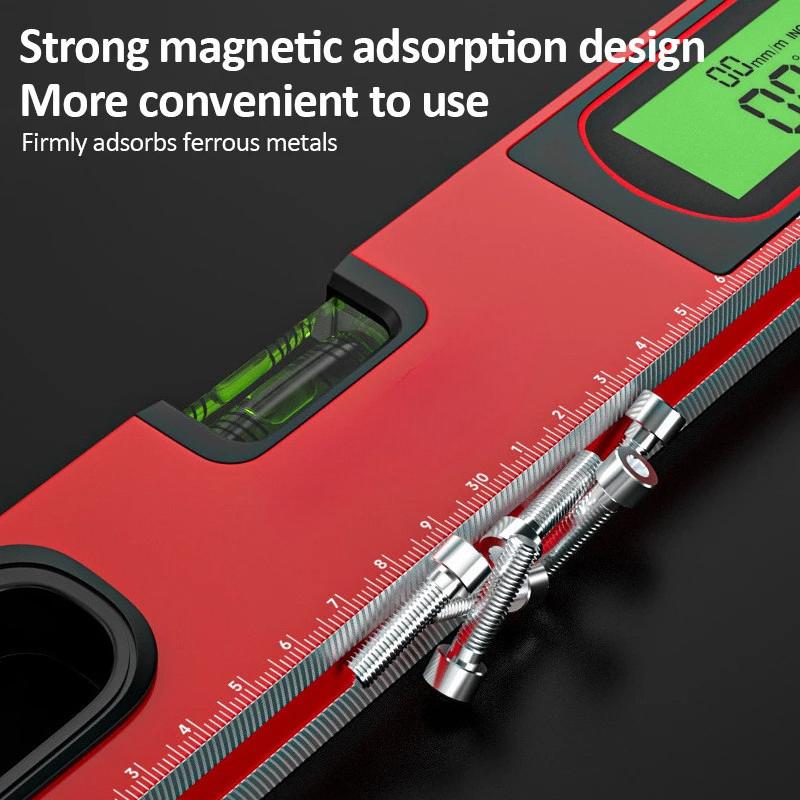 Digital Protractor Angle Finder Portable Electronic Level 0-90° Inclinometer Slope Scale Ruler Bubble Magnetic Level Ruler