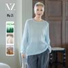 Women's Alpaca Wool Blend Solid Knit Sweater