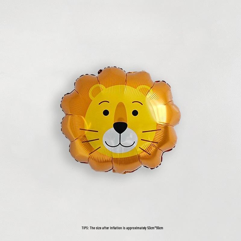 Cute Cartoon Animal Foil Balloons for Baby's First Birthday or Children's Festival Decorations