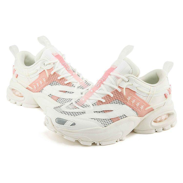 Kappa Fabric Synthetic Leather TPU Vintage Glow In The Dark Slip Resistant Durable Low Top Casual Shoes Women sneaker K0B65MM04-012