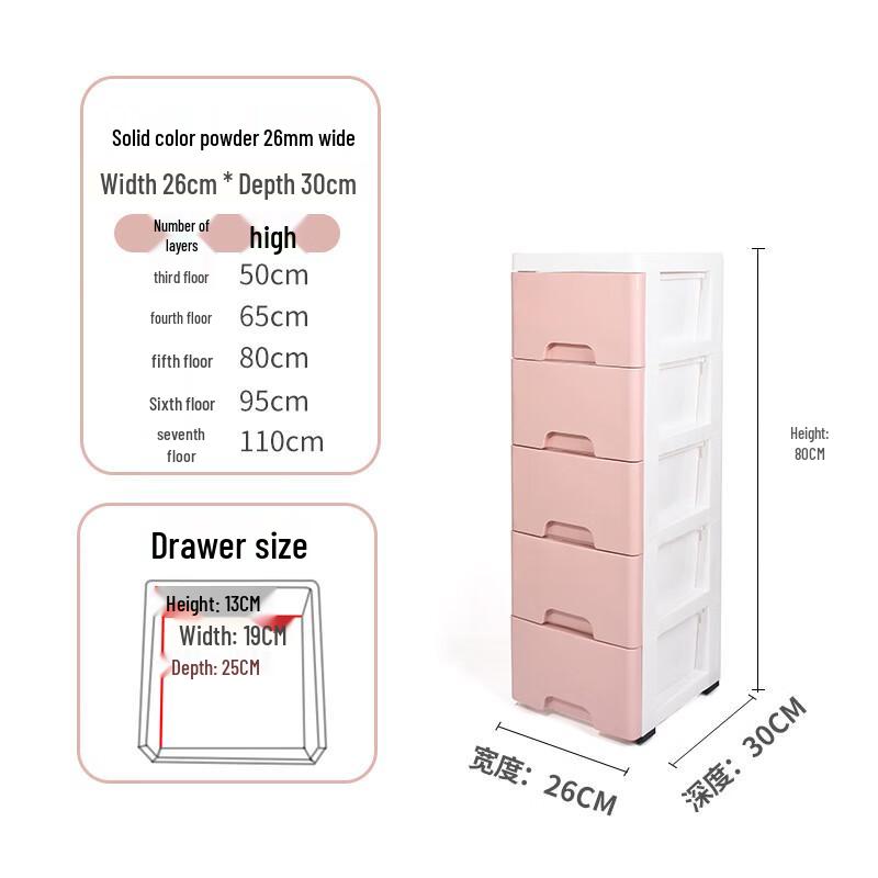 Miflame Drawer Storage Cabinet