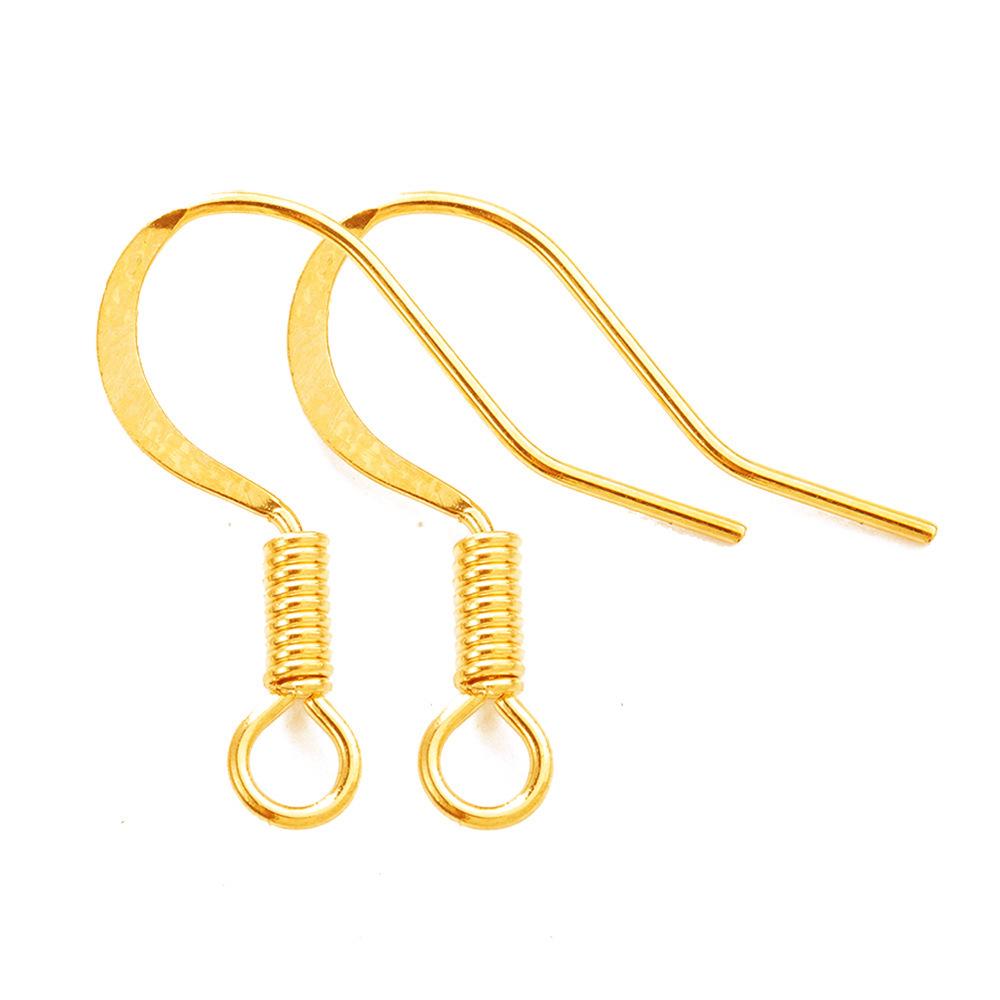 Ganci per Orecchini Placcati Oro e Argento Sterling S925 per Gioielli Fatti a Mano DIY