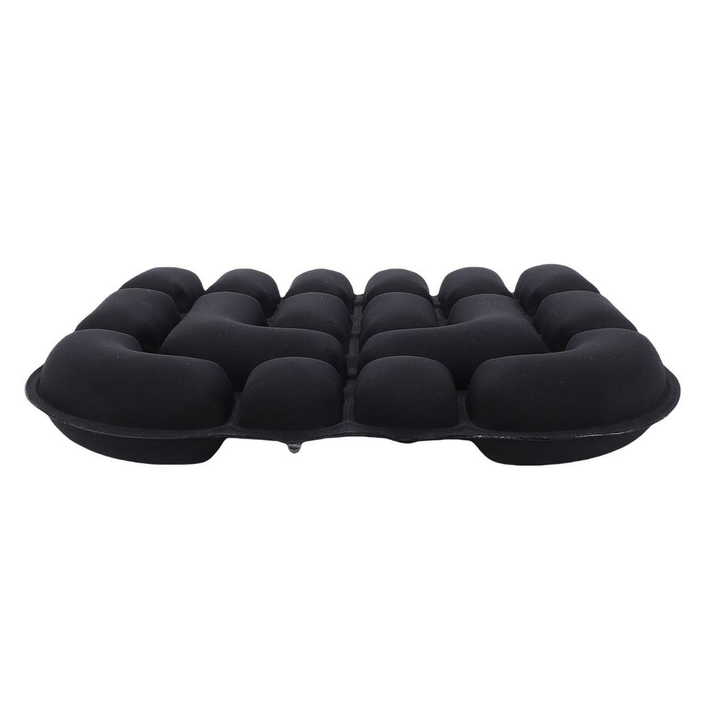 Inflatable Seat Cushion Comfortable Adjustable 3D Air Travel Cushion Portable Black Chair Pad for Driving Office Work