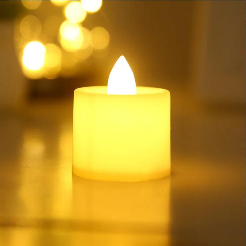 12/24/48/96Pcs Flameless LED Tealight Tea Candles Wedding Light Romantic Candles Lights for Birthday Wedding Party Decorations