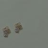 Niche Romantic Water Drop Zircon Earrings Mini Small Earrings and Earrings Elegant Temperament
