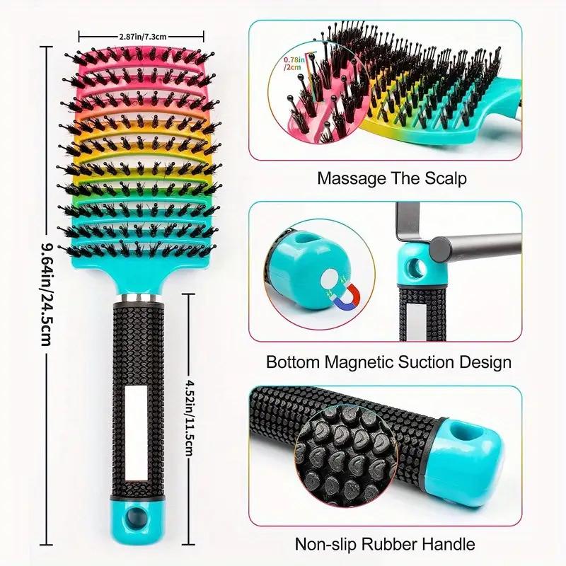Big Bend Comb, Pork Rib Comb, Fake Hair Comb, Hairdressing Massage Comb, Smooth Hair Styling Tool