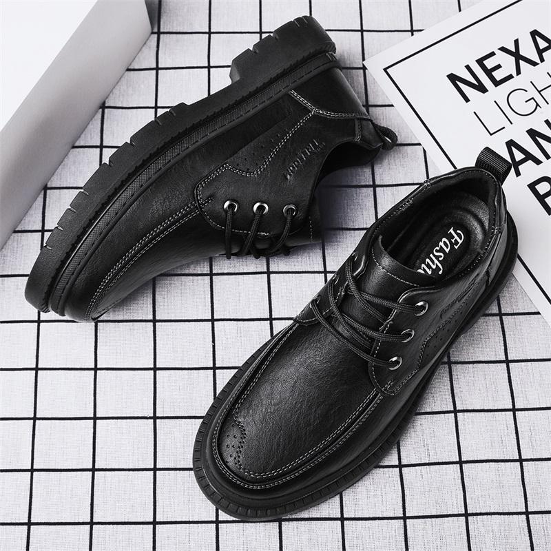 WAERTA Leder Herren Freizeitschuhe Luxus Herren Oxford Schuhe Britischer Stil Brogue Schuhe Schnürung Herren Freizeitschuhe Übergröße 38-45