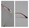 Unisex M6717S Titanium & Acetate Retro Eyeglass Frame – Prescription-friendly for Nearsightedness